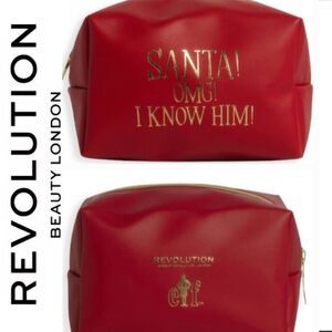 Revolution Beauty X Elf Santa! OMG! I Know Him! Cosmetic Bag